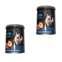کنسرو‌ گربه پابلو مدل مرغ و‌ماهی سالمون و کدو تنبل وزن 800 گرم بسته 2 عددی
