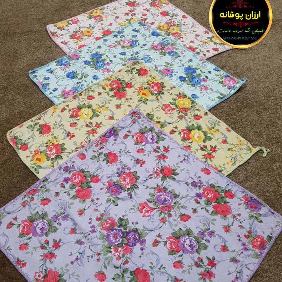 دستمال حوله ای گلدار
