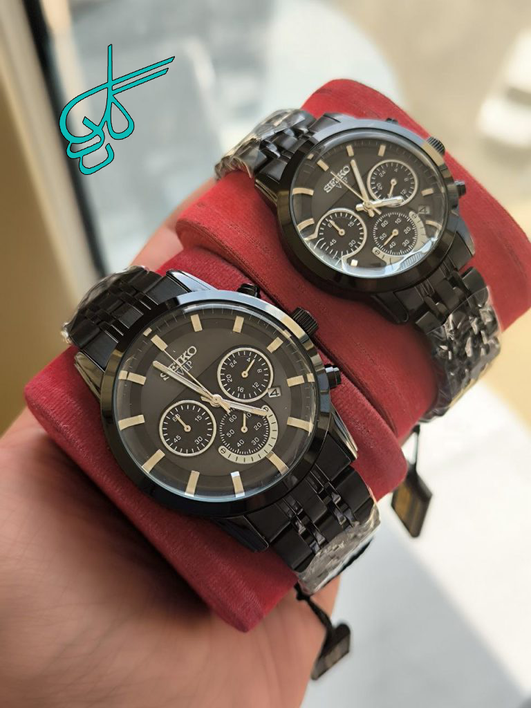 خرید ست ساعت مردانه و زنانه فلزی مارک سیکو وی ای پی سه موتوره فعال تقویم دار رنگ ثابت دو قفله مخفی استیل درجه یک دارای رنگ بندی متنوع کد 2115760 - ردگل