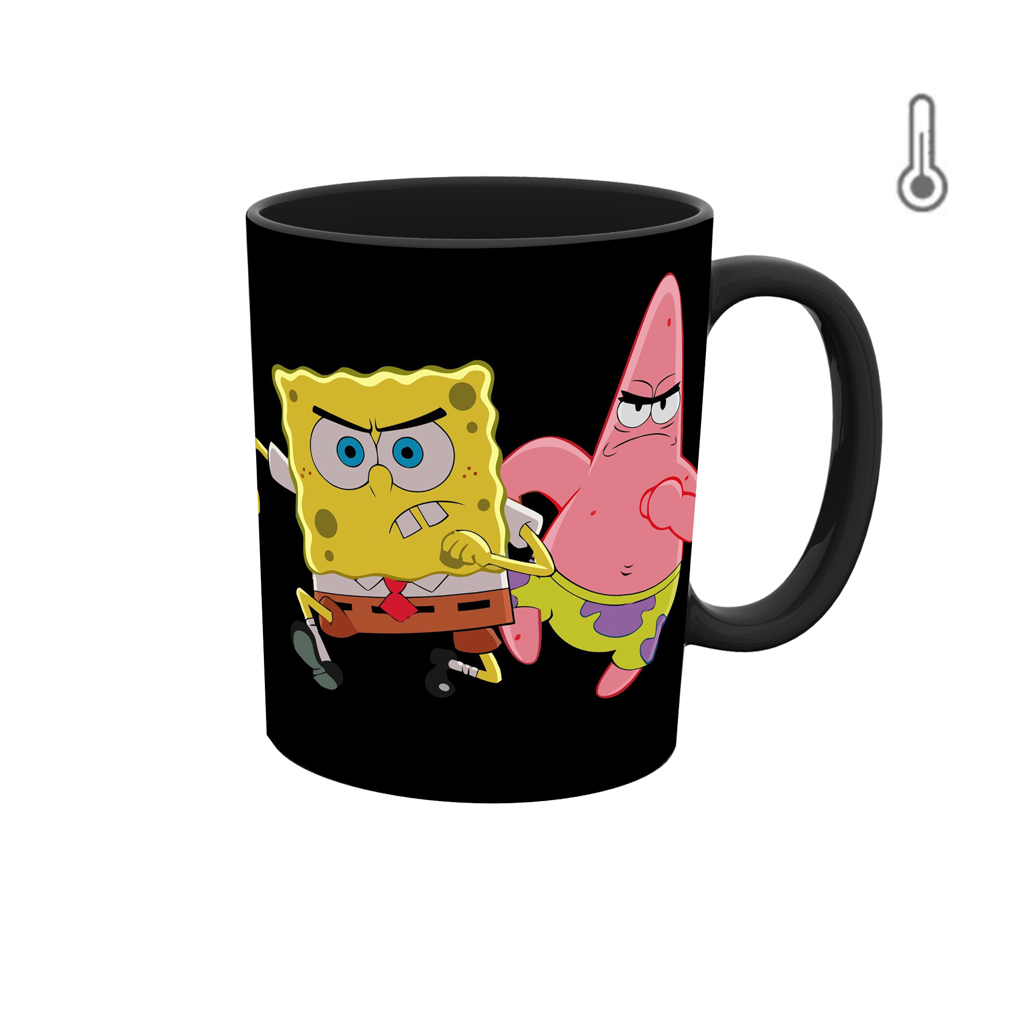 ماگ حرارتی طرح پاتریک و باب اسفنجی 