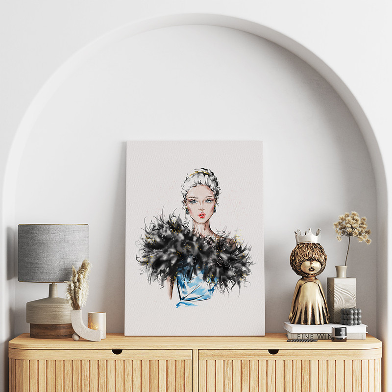 تابلو شاسی مدل زن قوی کد T320752 | دنیای قاب