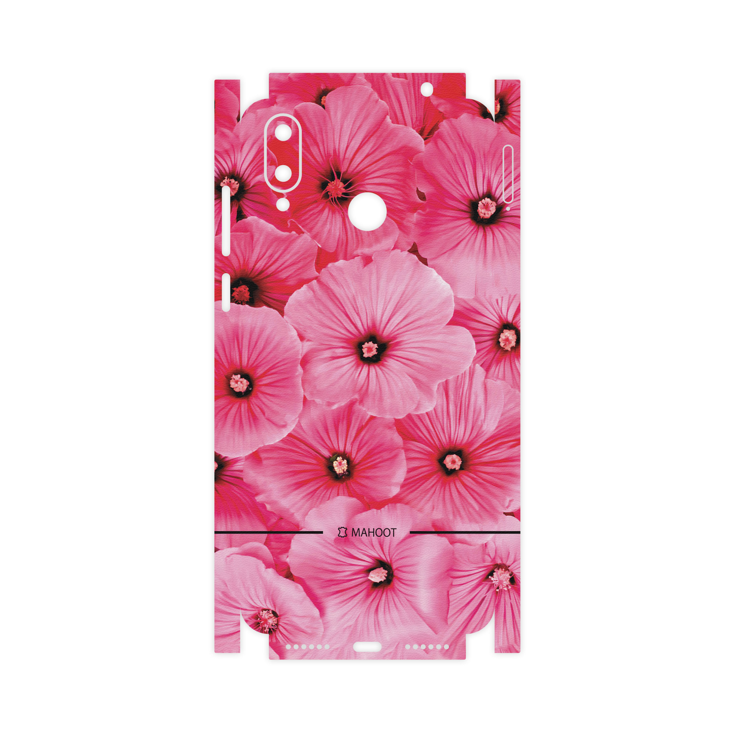 برچسب پوششی ماهوت مدل Pink-Flower-FullSkin مناسب برای گوشی موبایل جی پلاس Q10