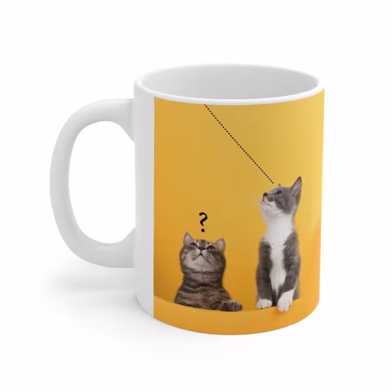 ماگ طرح گربه Cat مدل NM1226