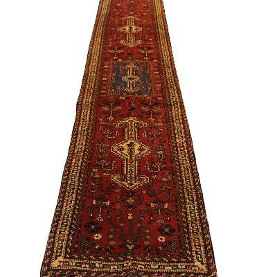 فرش دستبافت کناره طول چهار متر کد 1104109