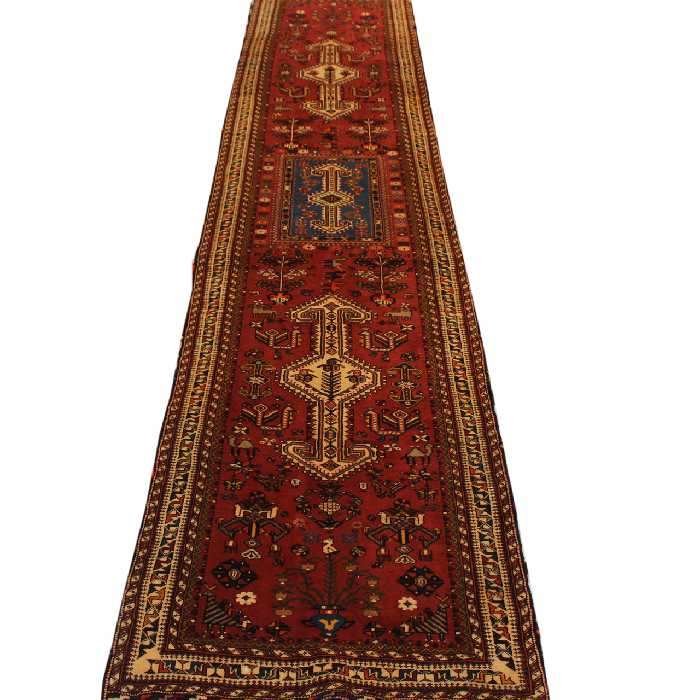 فرش دستبافت کناره طول چهار متر کد 1104109