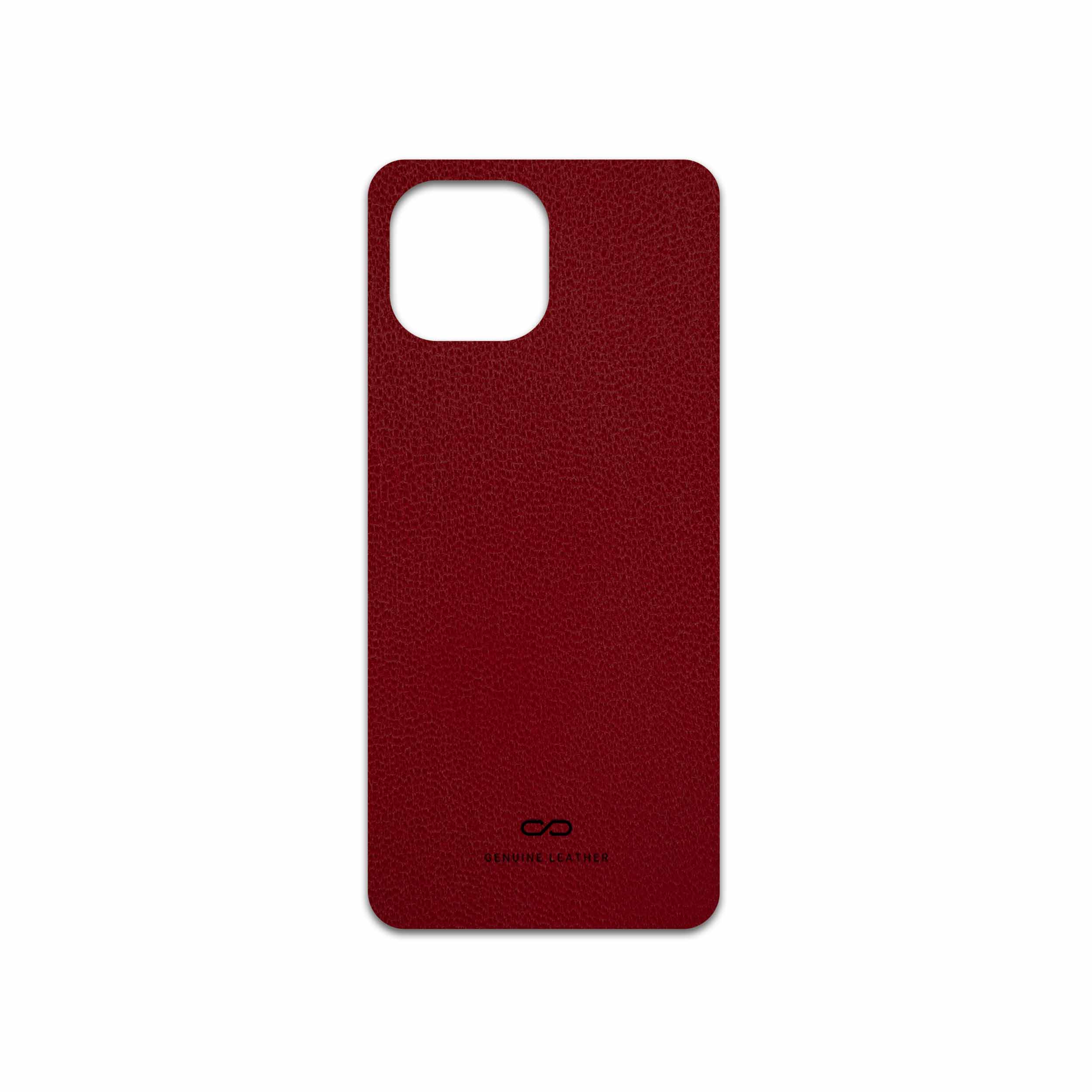 برچسب پوششی ماهوت مدل Red-Leather مناسب برای گوشی موبایل شیائومی 11 Lite 5G NE