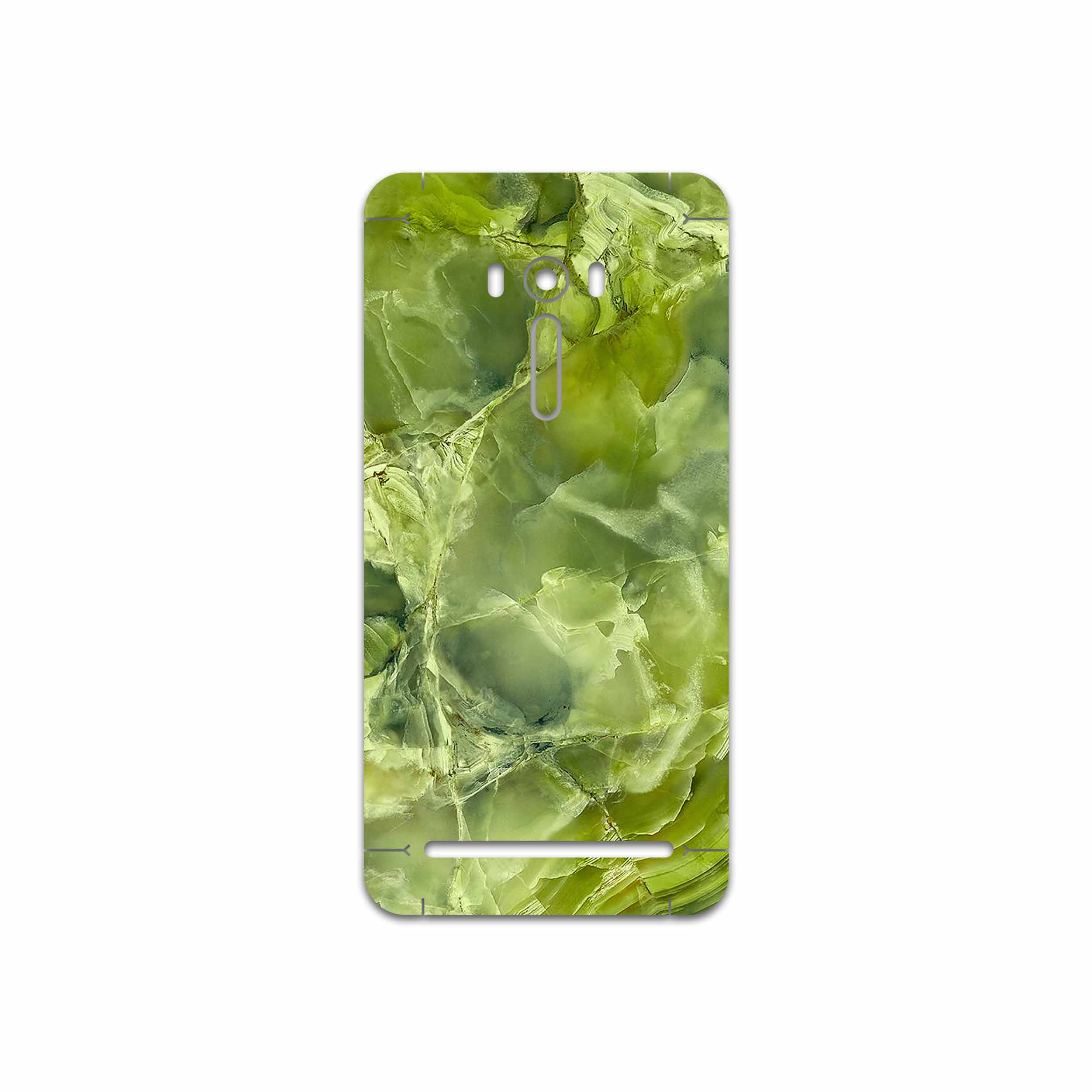 برچسب پوششی ماهوت مدل Green Crystal Marble مناسب برای گوشی موبایل ایسوس ZenFone Selfie