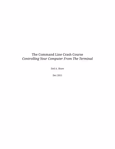 خرید و دانلود نسخه کامل کتاب The Command Line Crash Course