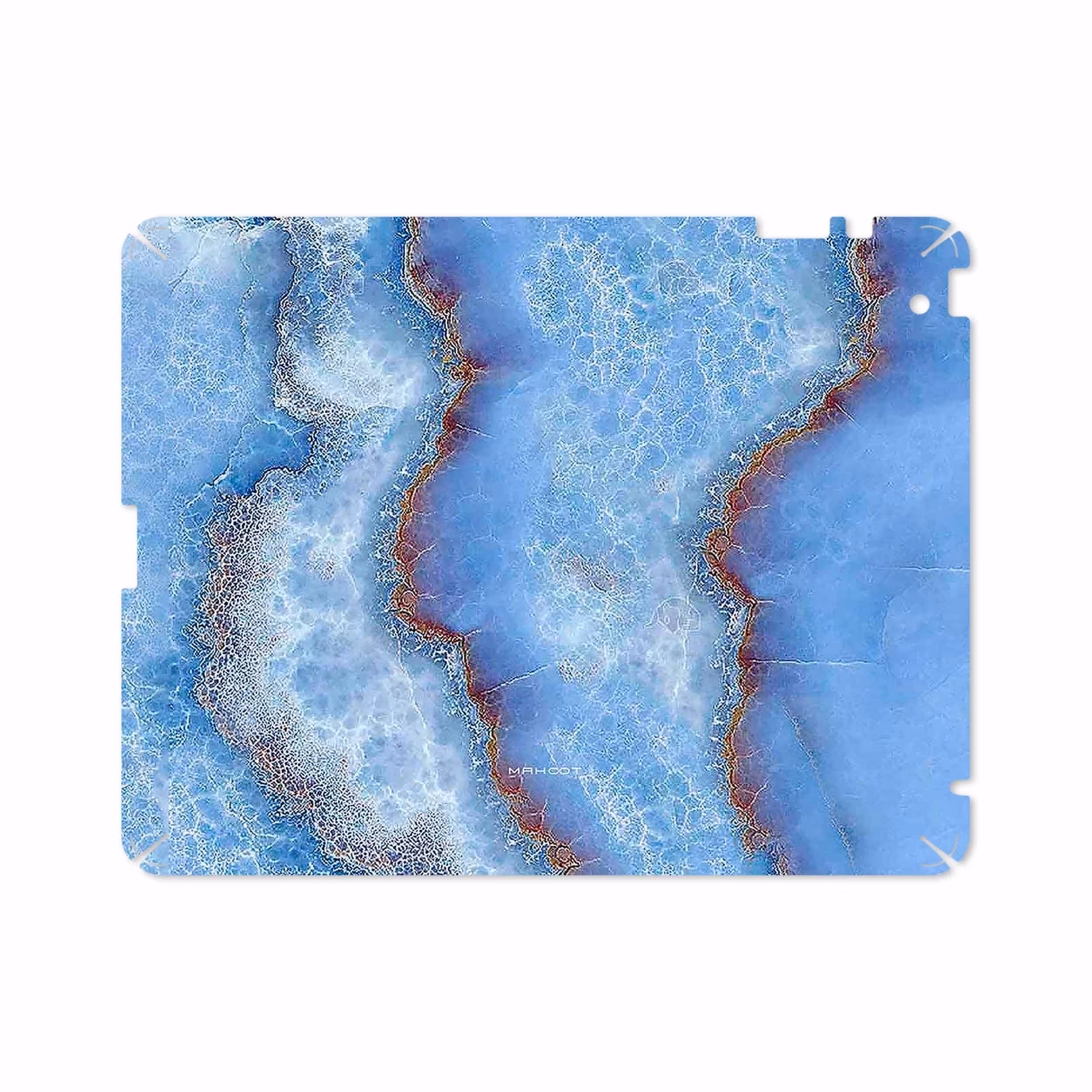 برچسب پوششی ماهوت مدل Blue Ocean Marble مناسب برای تبلت اپل iPad 2 2011 A1396