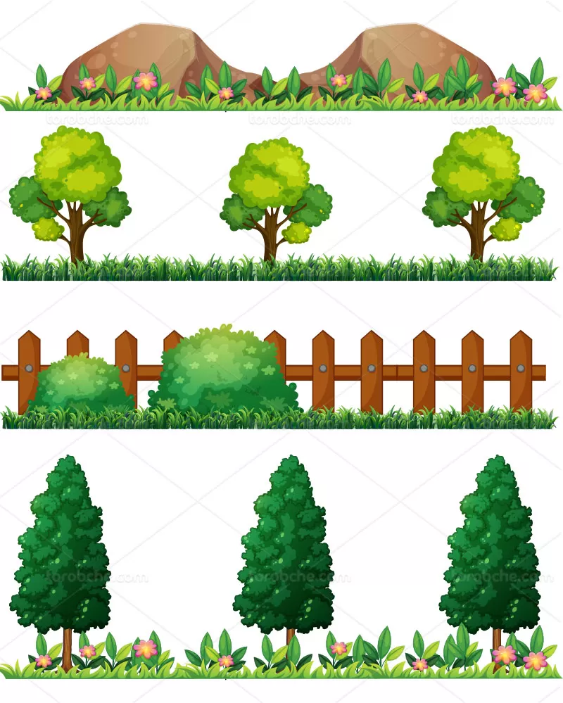 وکتور درخت با کیفیت | گرافیک با طعم تربچه