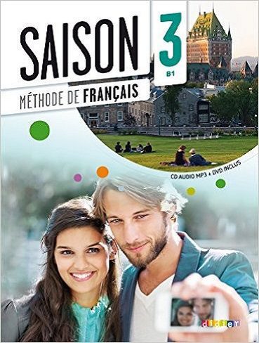 کتاب آموزشی فرانسوی Saison niveau 3 B1 livre de l’eleve cahier dvd (رنگی)