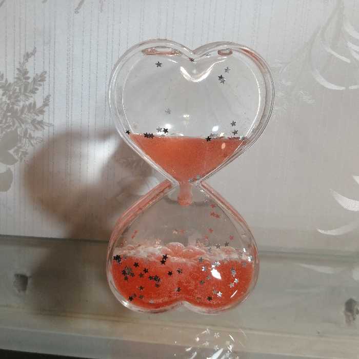 ساعت شنی روغنی طرح قلب مناسب هدیه و سورپرایز