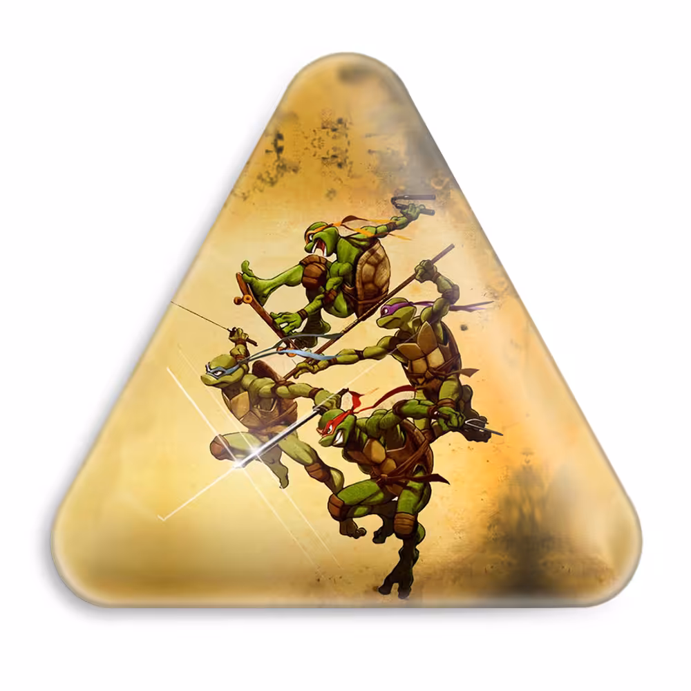 پیکسل خندالو طرح لاک پشت های نینجا مدل مثلثی کد 2258