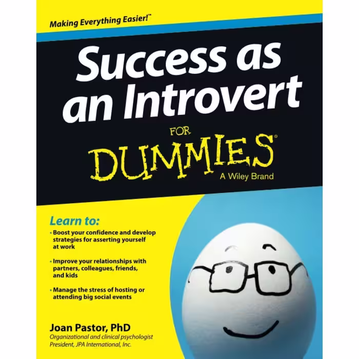 کتاب Success as an Introvert For Dummies اثر Joan Pastor انتشارات For Dummies