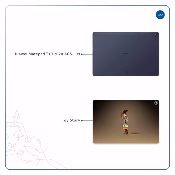 برچسب پوششی ماهوت مدل Toy Story مناسب برای تبلت هوآوی Matepad T10 2020 AGS-L09