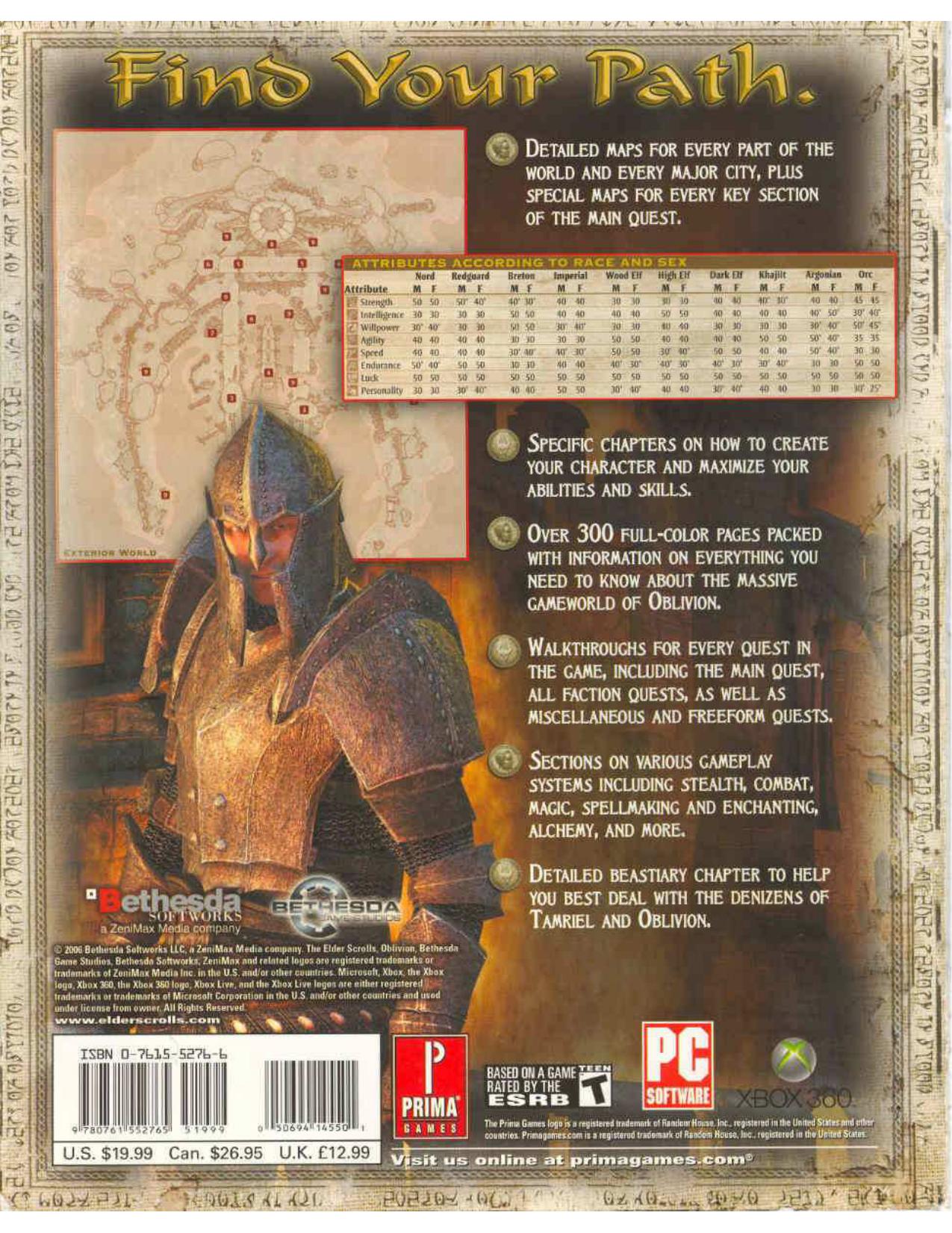 خرید و دانلود نسخه کامل کتاب The Elder Scrolls IV: Oblivion -- Revised & Expanded (Xbox360, PC) (Prima Official Game Guide)