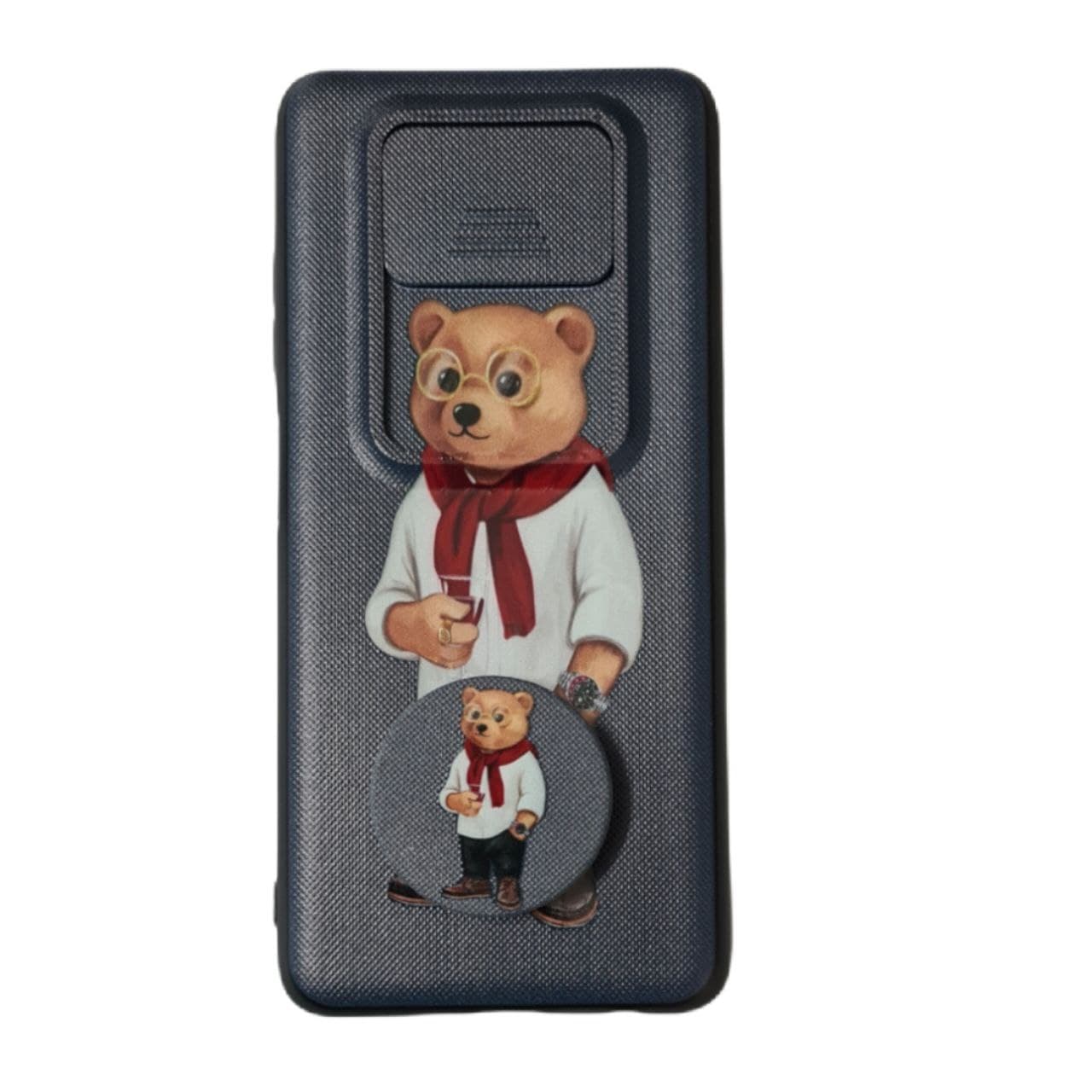 کاور طرح خرس کد 356 مناسب برای گوشی موبایل شیائومی Poco X3 به همراه پاپ سوکت