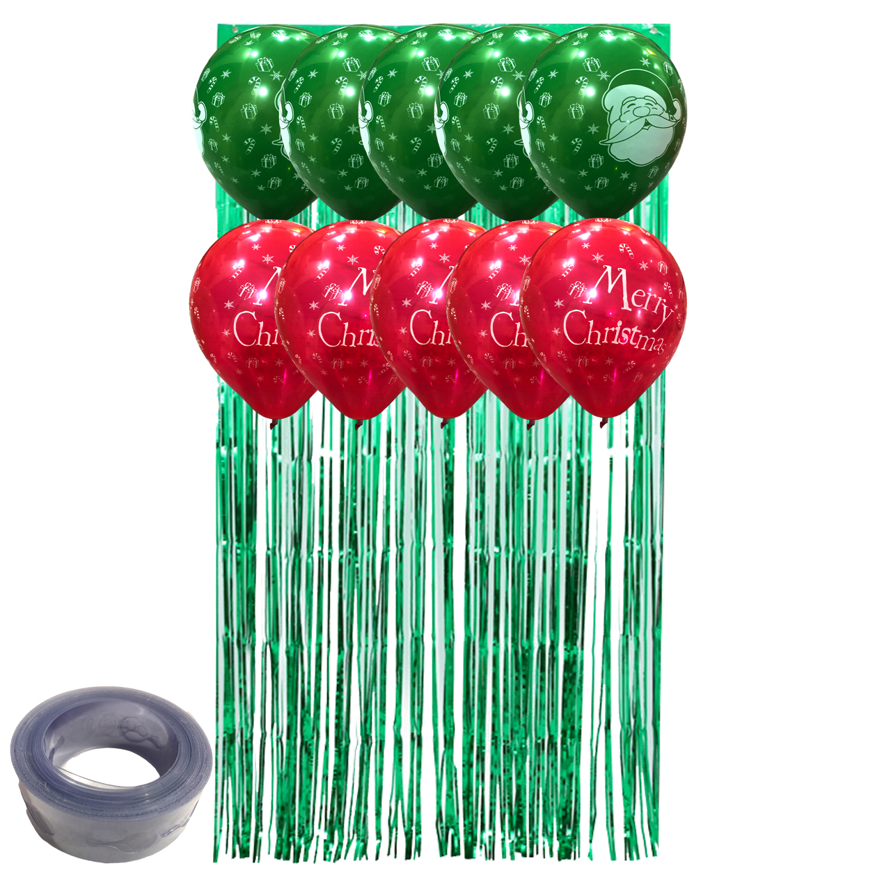 مجموعه 12 عددی تم مستر تم طرح پرده متالایز کریسمس پلاس