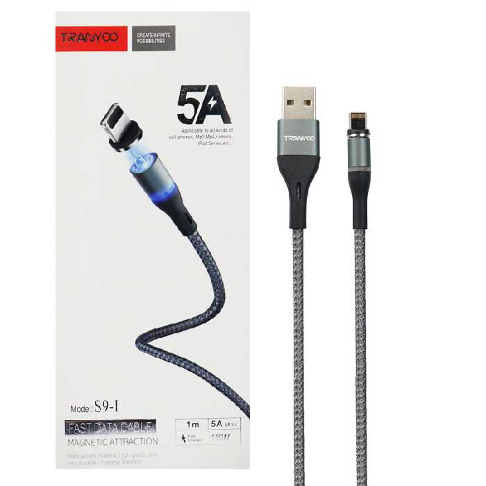 کابل تبدیل USB به لایتنینگ ترانیو مدل S9-I طول ۱ متر