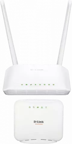 روتر بیسیم DUAL BAND D-LINK مدل DIR-803 به همراه مودم روتر ADSL مدل DSL-2520U