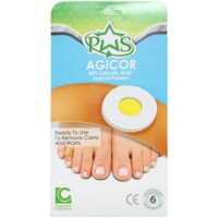 چسب موضعی میخچه حاوی اسیدسالیسیلیک آجیکور 6 عددی