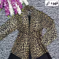 شومیز  پلنگی یک تیکه لمه و کرپ بهاره و تابستانه nfs
