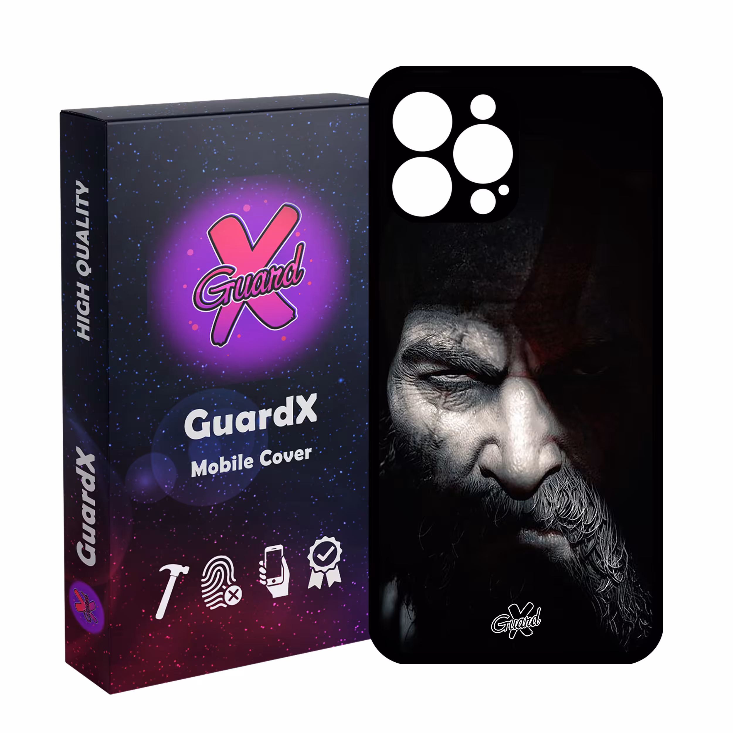 کاور گارد ایکس طرح God of War مدل Glass10418 مناسب برای گوشی موبایل اپل iPhone 13 Pro Max