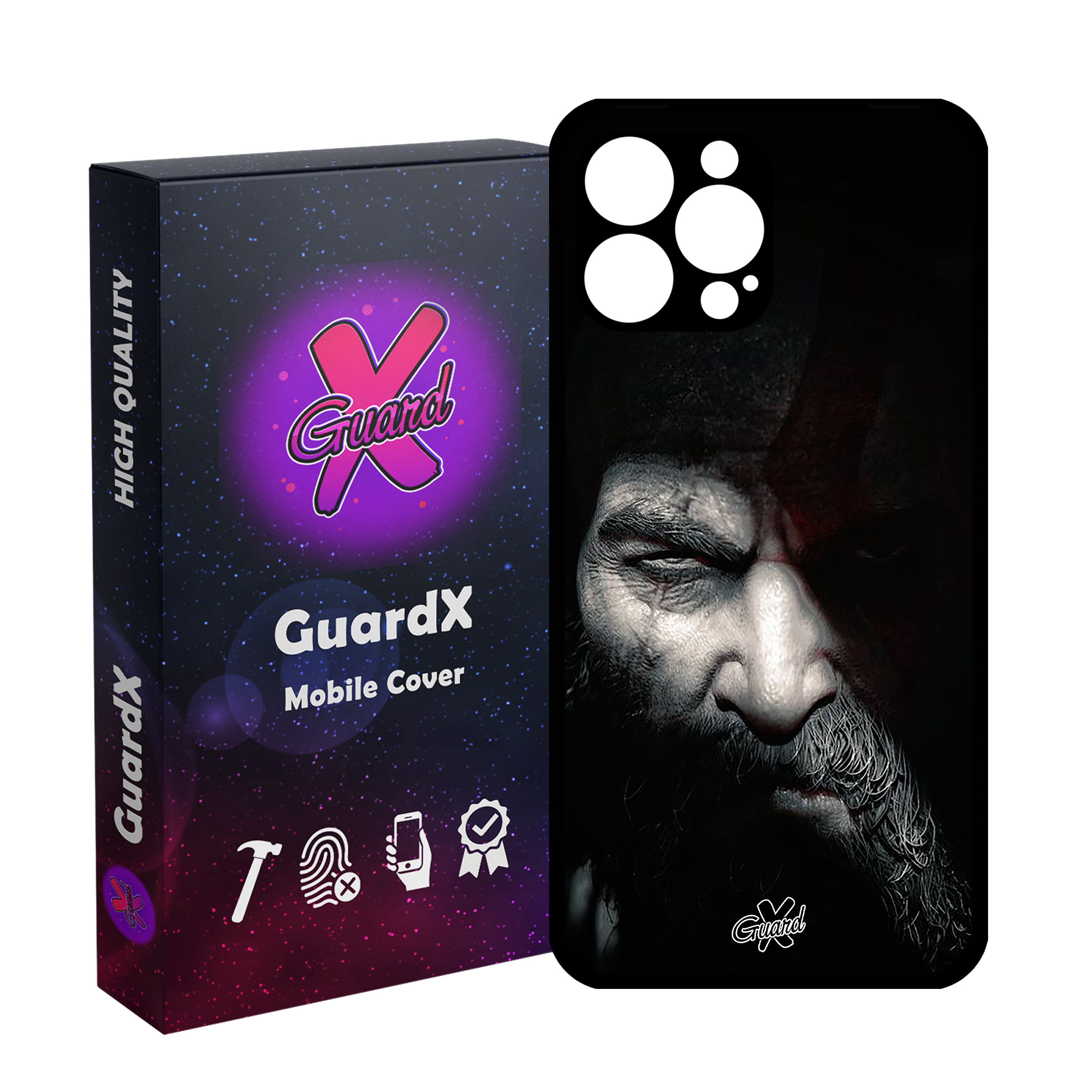 کاور گارد ایکس طرح God of War مدل Glass10418 مناسب برای گوشی موبایل اپل iPhone 13 Pro Max