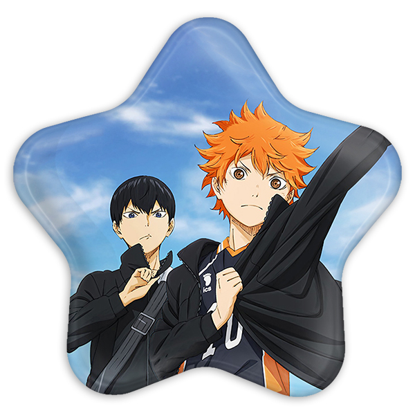 پیکسل خندالو طرح هیناتا و کاگیاما انیمه آبشار سرنوشت هایکیو کاگیاما مدل ستاره ای کد 11199