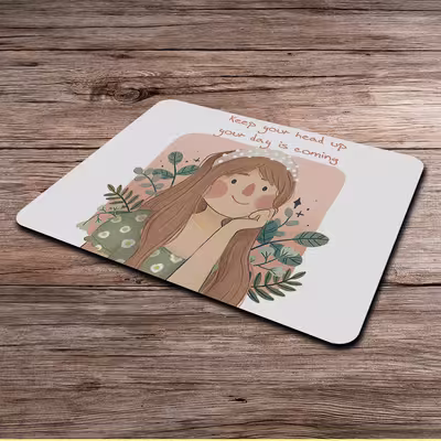 ماوس پد طرح انگیزشی دخترونه کد P100376