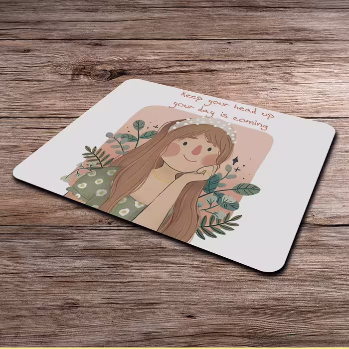 ماوس پد طرح انگیزشی دخترونه کد P100376