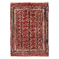 فرش دستبافت سه و نیم متری مدل ترکمن  کد  40.1941