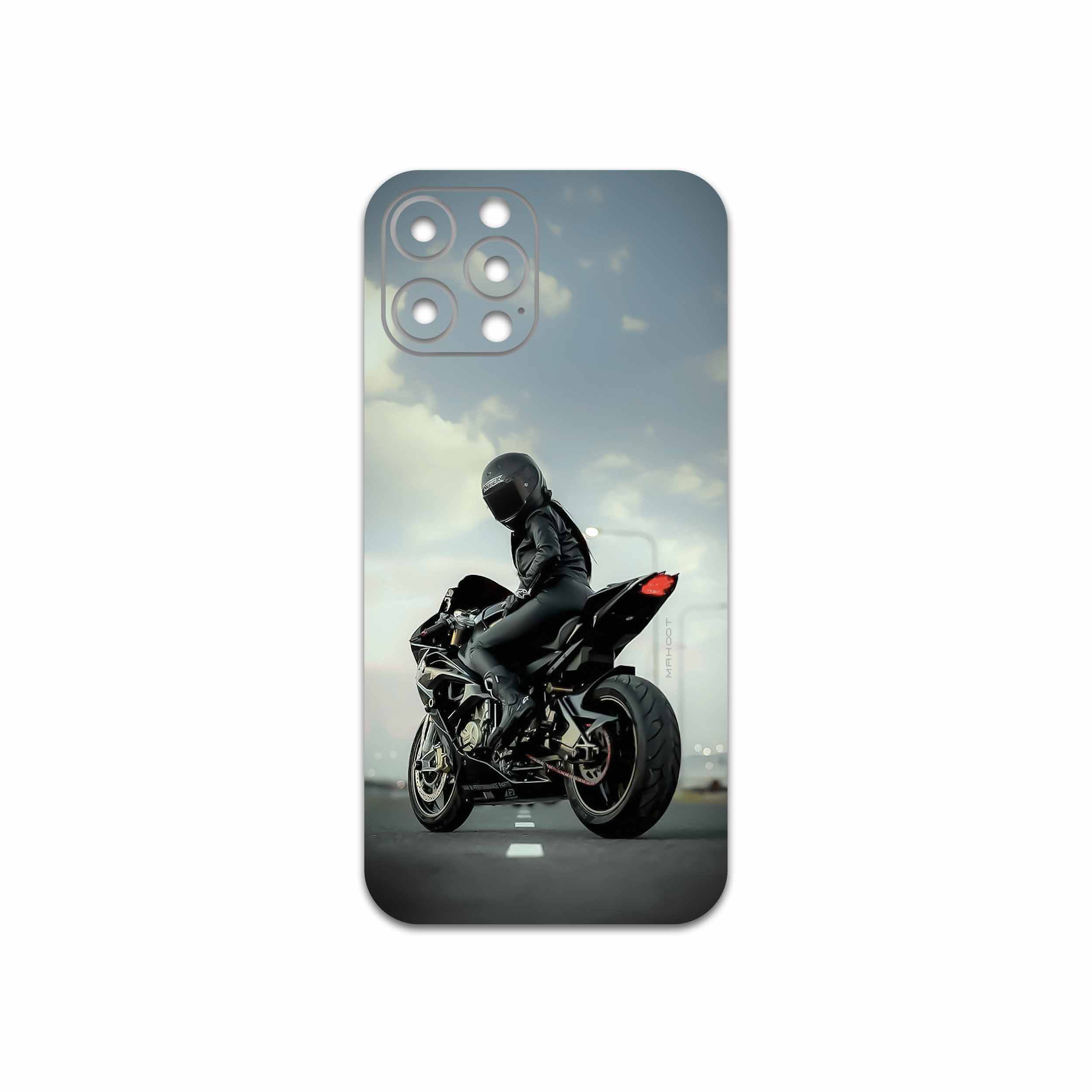 برچسب پوششی ماهوت مدل Motorcycling مناسب برای گوشی موبایل اپل iPhone 12 Pro Max