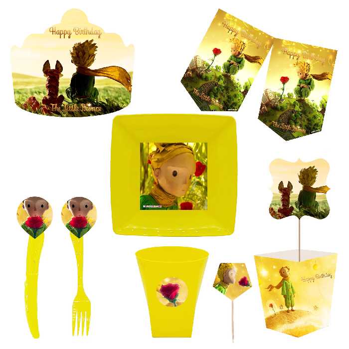  مجموعه 72 عددی تم تولد طرح شازده کوچولو