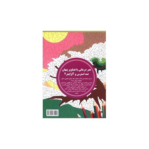 کتاب هنر درمانی با تصاویر پنهان ضد استرس و آلزایمر (2) اثر ندا حرمتی