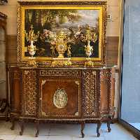 میز کنسول سلطنتی قهوه ای برنزکوب