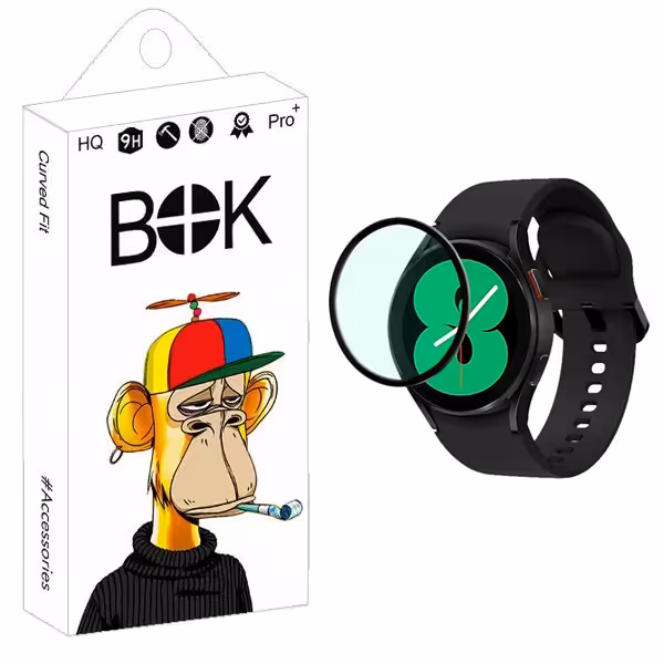 محافظ صفحه نمایش بوک مدل Transparent Round مناسب برای ساعت هوشمند سامسونگ Galaxy Watch 4 40mm | کالا برتری