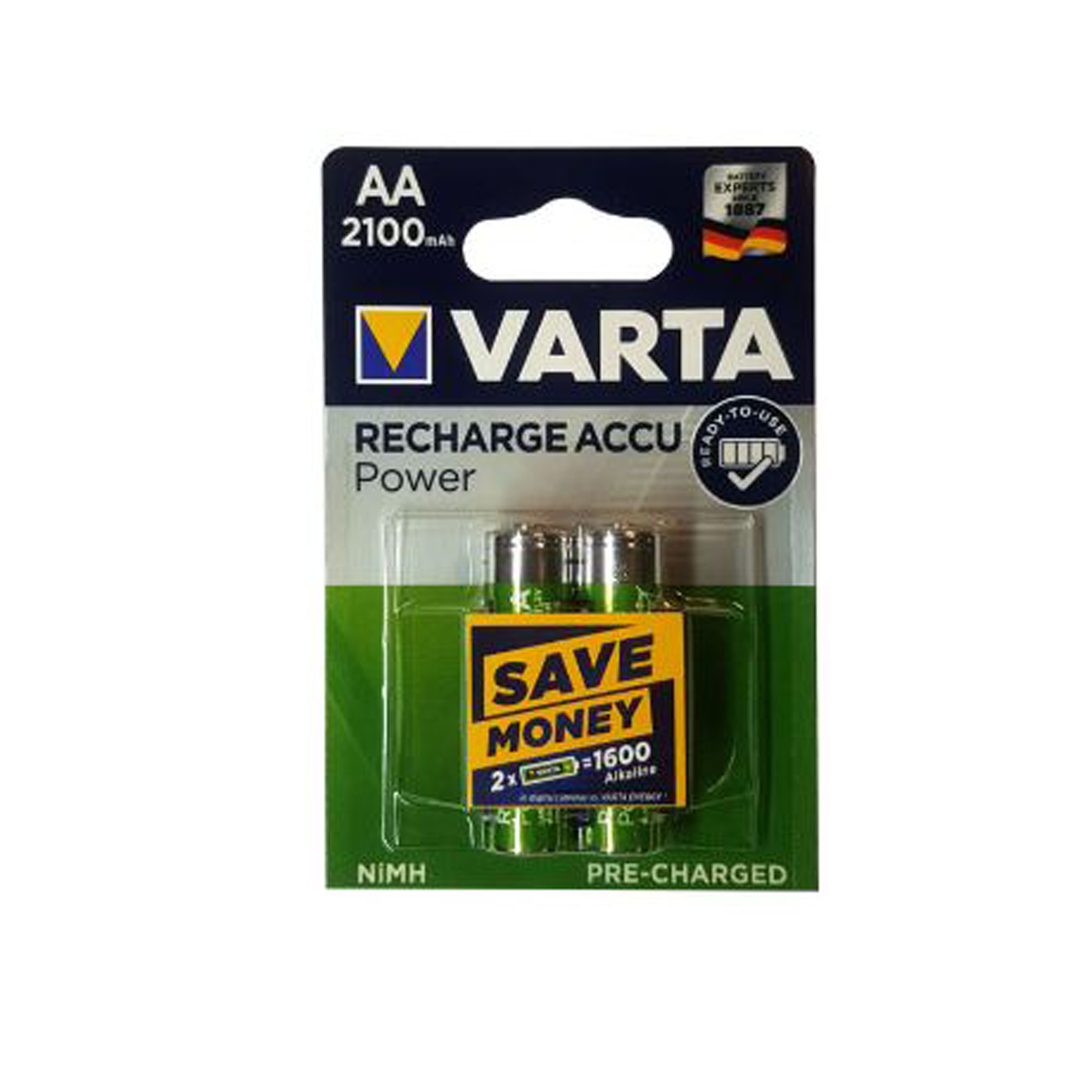 باتری قلمی وارتا مدل ACCU-2100 بسته 2 عددی