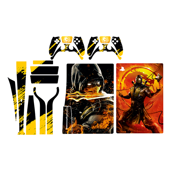 برچسب کنسول بازی پلی استیشن 5 مدل mortal kombat کد 8