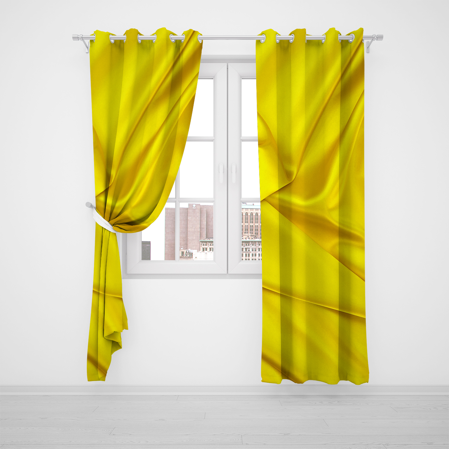 پرده مدل ساتن P2-119 سایز 140x280 سانتی متر