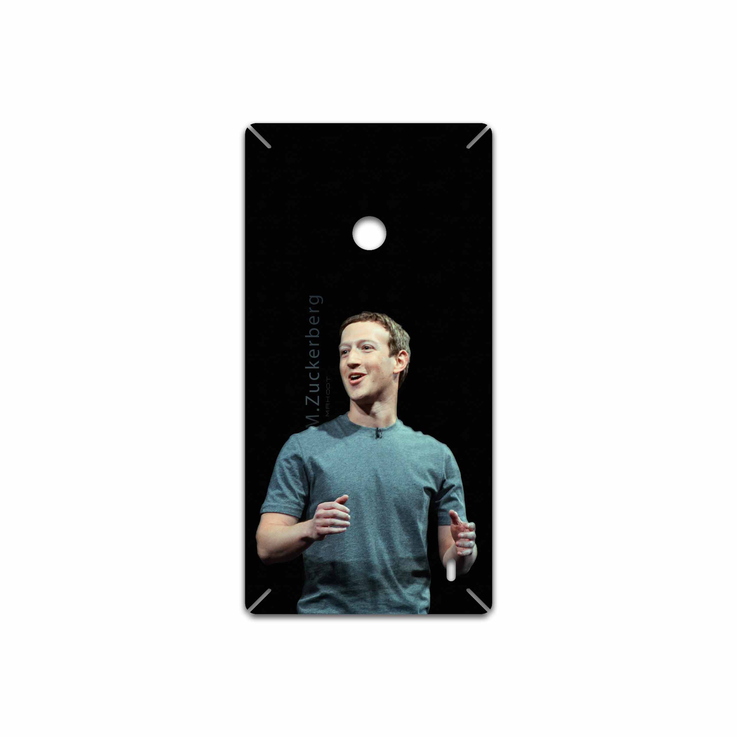 برچسب پوششی ماهوت مدل Mark Zuckerberg مناسب برای گوشی موبایل نوکیا Lumia 520