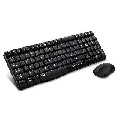 کیبورد و ماوس بی سیم رپو مدل X1810 با حروف فارسی