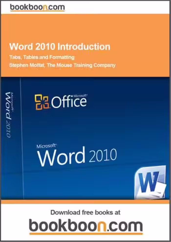 خرید و دانلود نسخه کامل کتاب Word 2010 Introduction. Tabs, Tables and Formatting