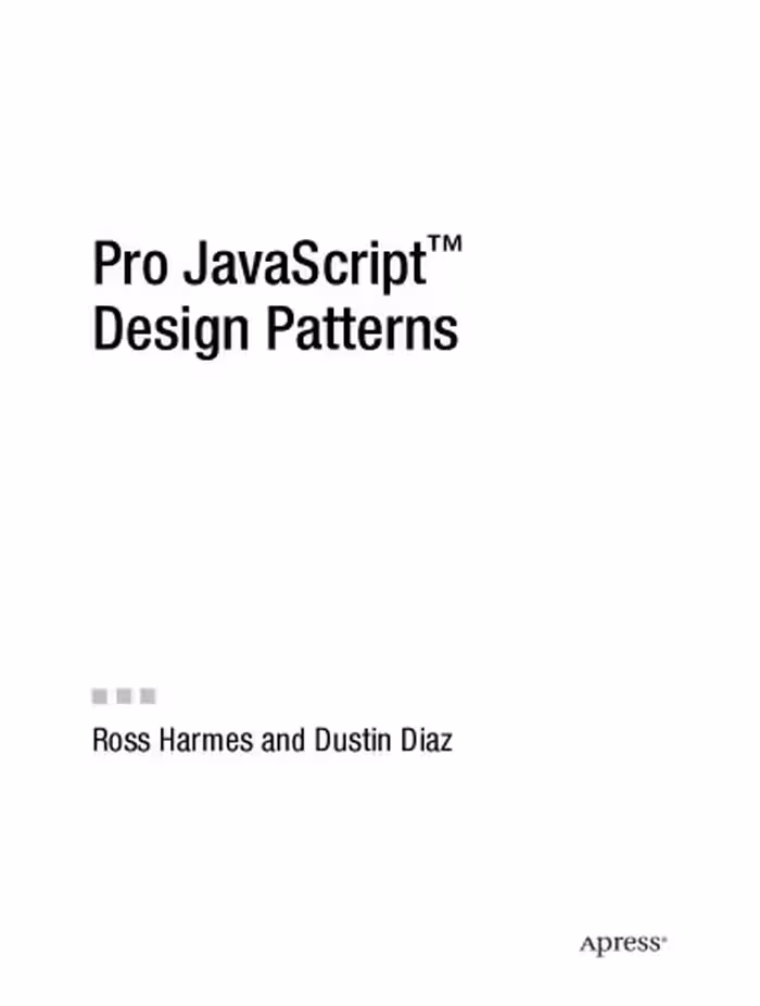 خرید و دانلود نسخه کامل کتاب Pro JavaScript Design Patterns