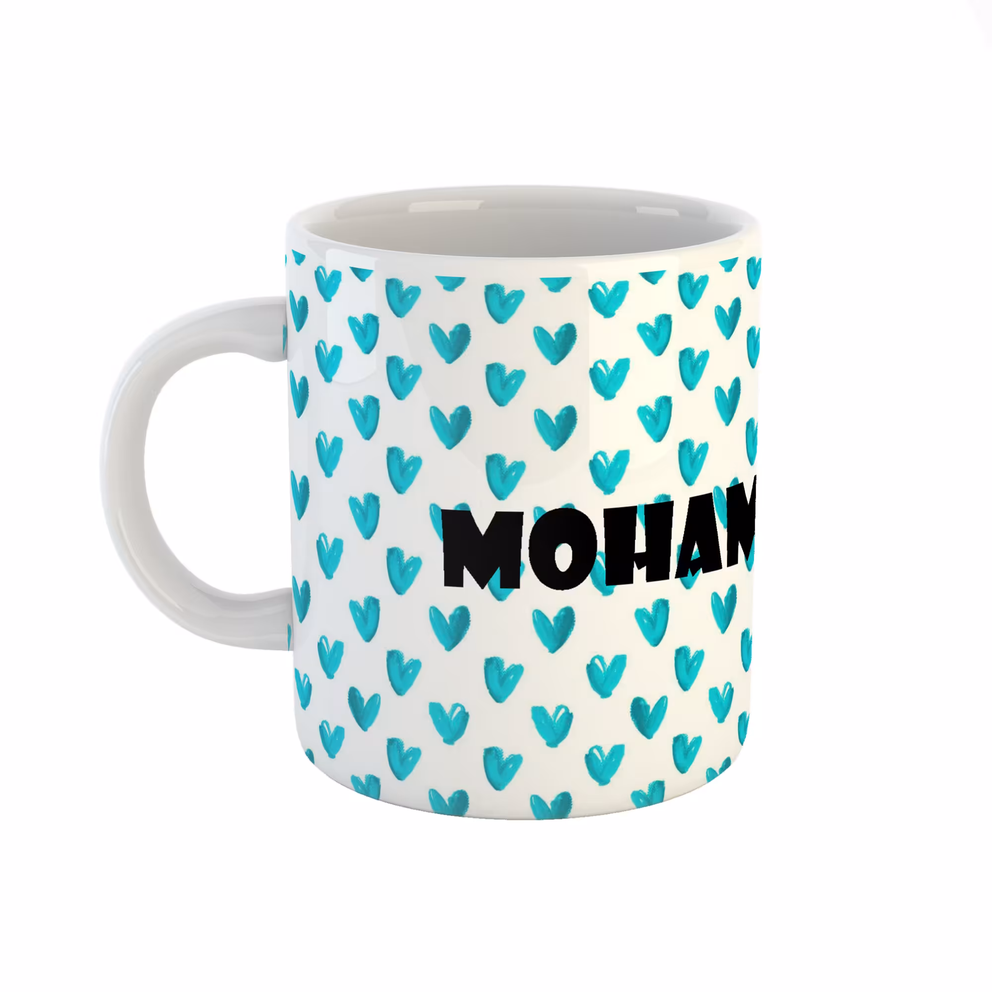 ماگ طرح اسم محمد مدل قلب کد 1322