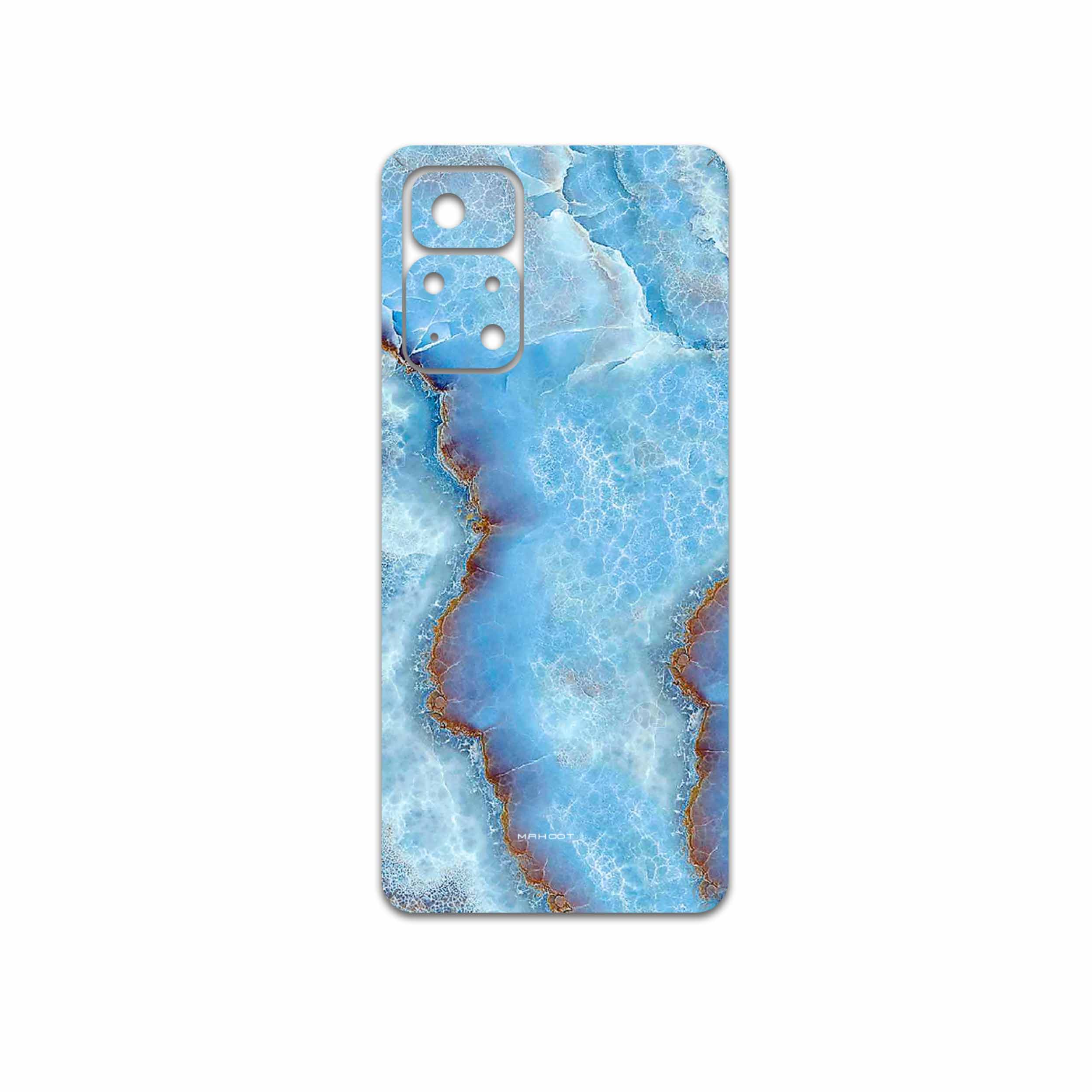 برچسب پوششی ماهوت مدل Blue-Ocean-Marble مناسب برای گوشی موبایل شیائومی Poco M4 Pro 5G