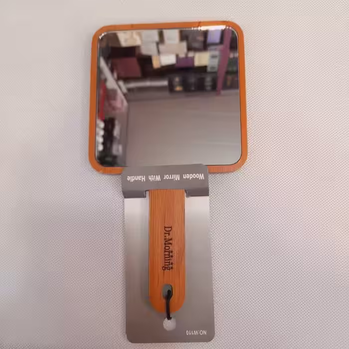 آینه دسته دار چوبی کد 3