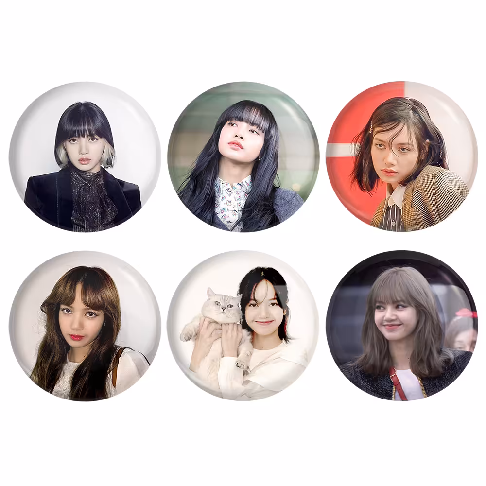 پیکسل خندالو مدل  لیسا بلک پینک کد 692B مجموعه 6 عددی