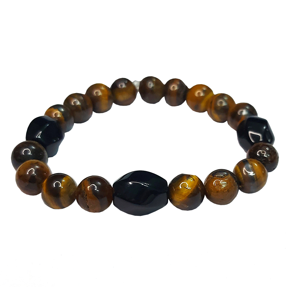 دستبند  ناماسته مدل چشم ببر و عقیق کد 84