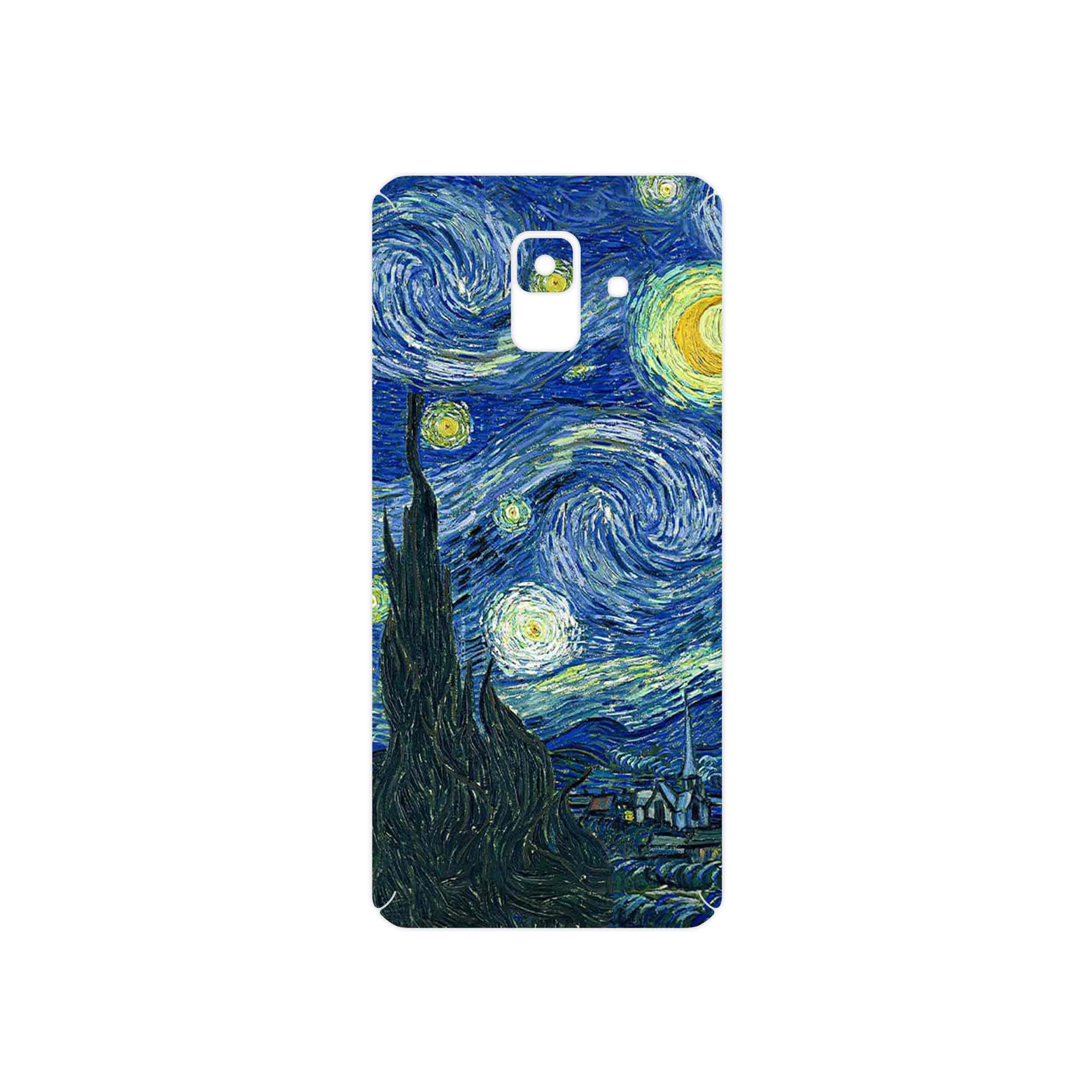 برچسب پوششی ماهوت مدل The Starry Night of van Gogh مناسب برای گوشی موبایل سامسونگ Galaxy A6 2018